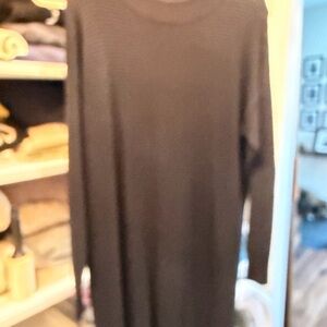 Kaffe Black Long Sleeve Sweater Dress